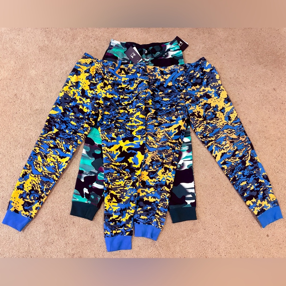 Under Armour Kids Camo Sweatpants XL